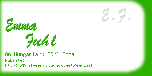 emma fuhl business card